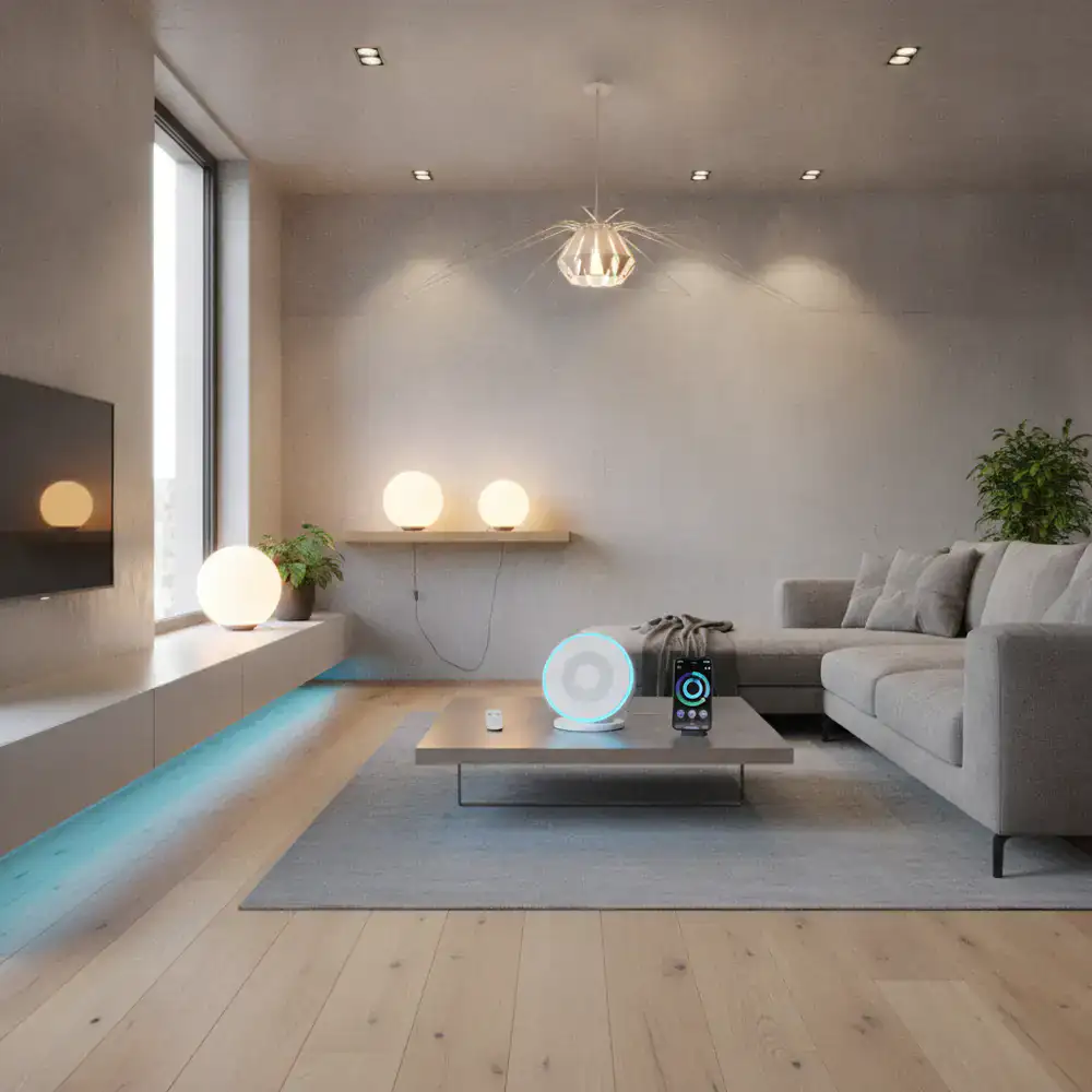 Smart home automation hubs and intelligent lighting